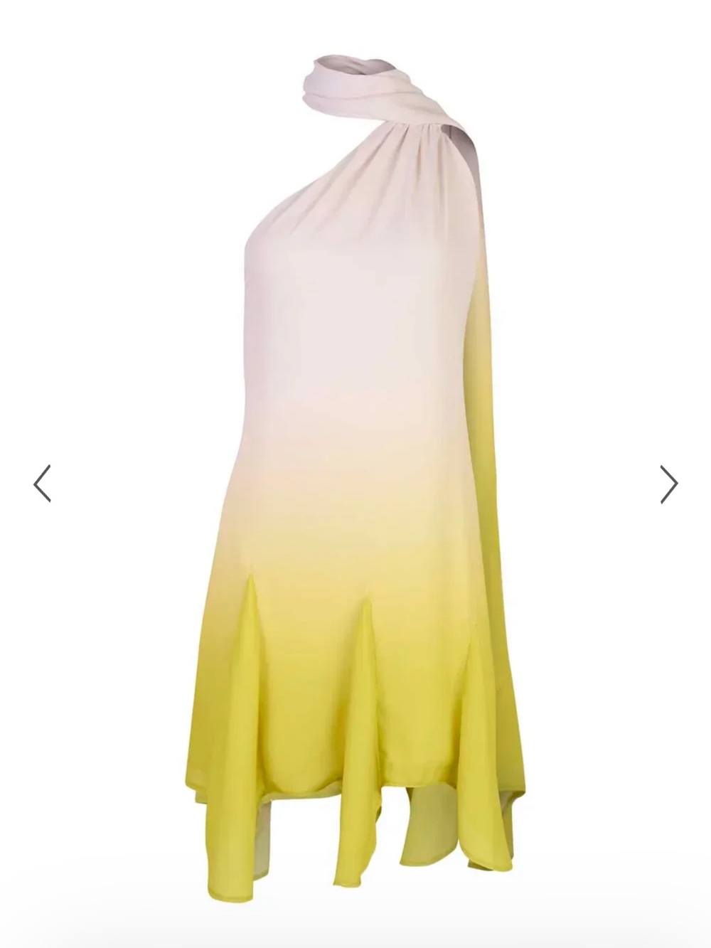 Baobab Collection Ombre Pale Pink to Yellow Halter Dress